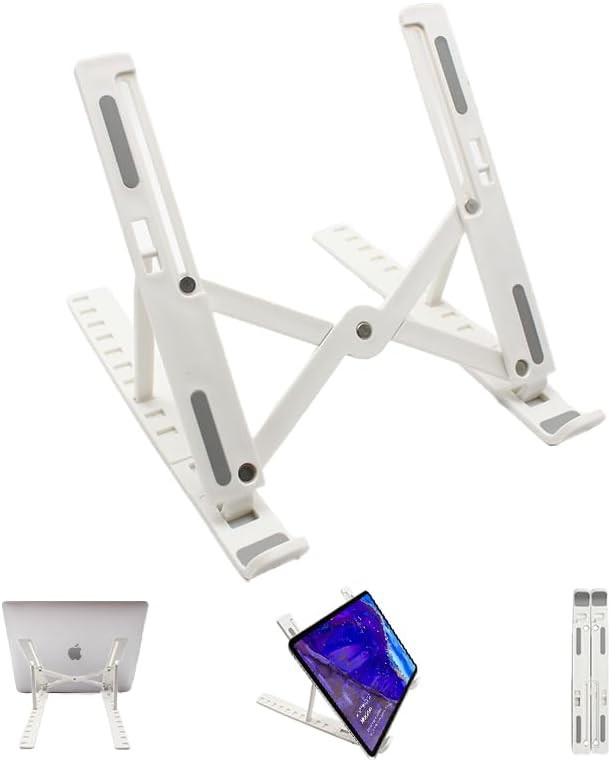 White Travel Riser with Phone Holder