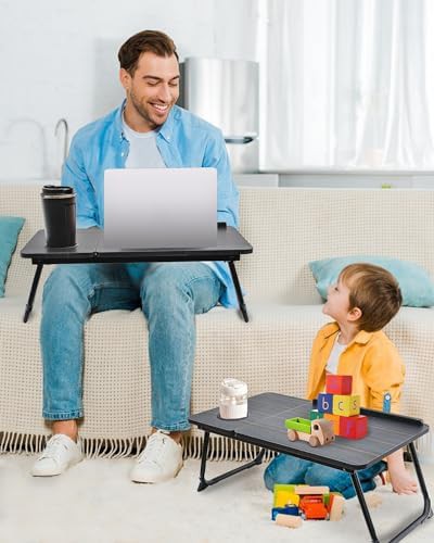 Black Foldable Lap Desk with Cup Holder — photo 4