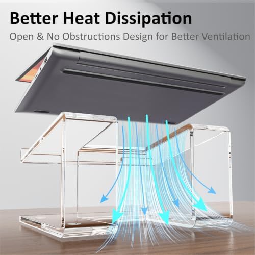 Clear acrylic laptop stand 15.6 — photo 3