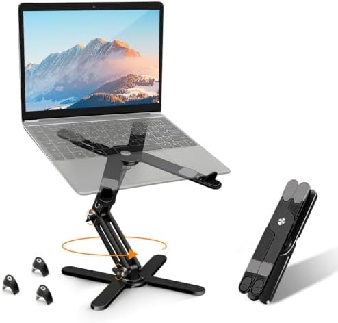 Black 360 rotating desk stand