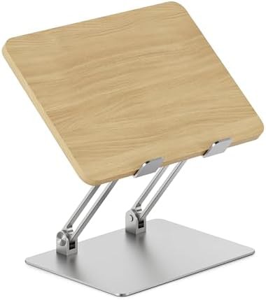 Wooden ergonomic travel laptop stand