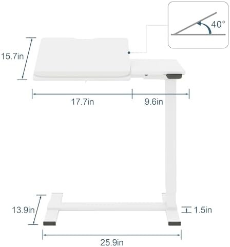 Electric Height Adjustable Rolling Desk — photo 4