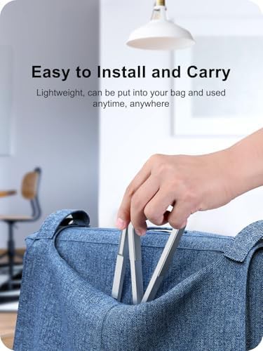 Foldable Portable Silver Aluminum Laptop Riser — photo 4