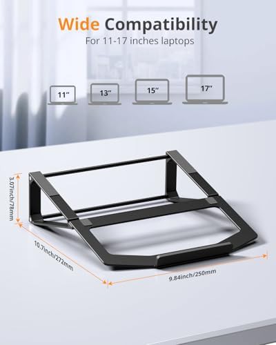 Vertical aluminum cooling laptop riser 17 in — photo 5