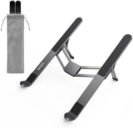 Innovative Compact Foldable Aluminum Laptop Riser