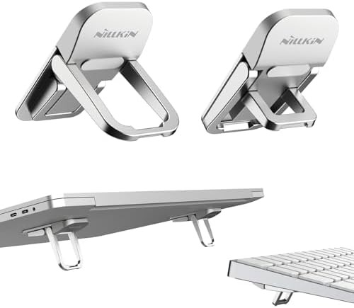 Silver Mini Keyboard Riser Feet for Laptops