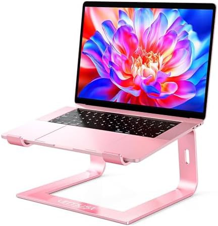 Rose gold aluminum computer stand 15.6