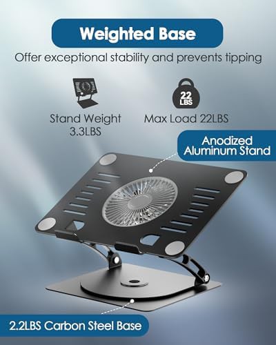 Swivel Aluminum Cooling Pad for Gaming — photo 3