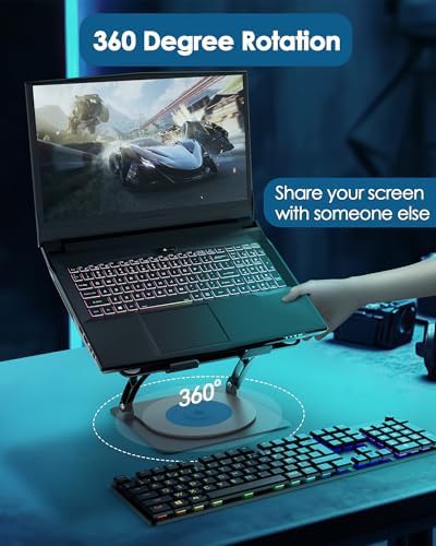 Rotating Aluminum Gaming Cooling Pad 17.3 — photo 4