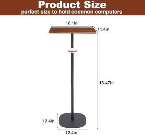 Wooden portable laptop floor stand — photo 4