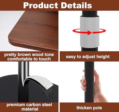 Wooden portable laptop floor stand — photo 5