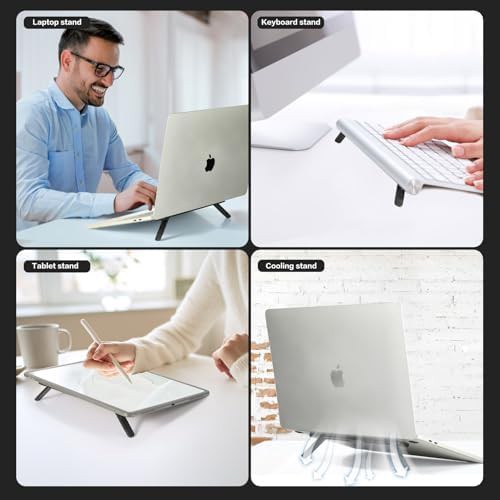 Aluminum black laptop feet stand — photo 4