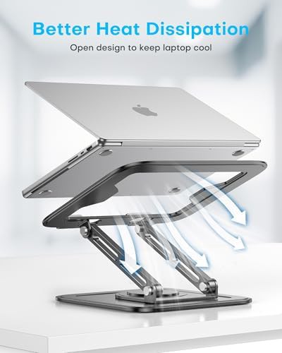 Adjustable computer stand with 360 rotating base — photo 5