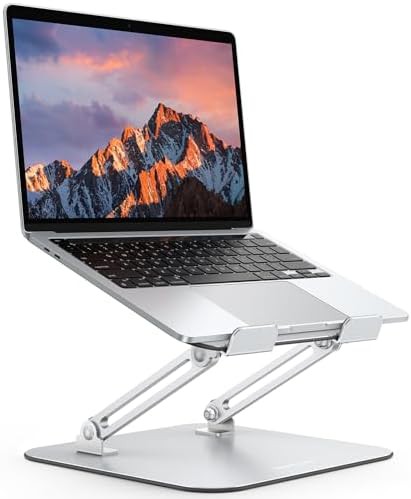 Adjustable metal foldable laptop riser