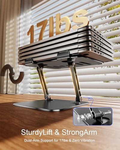 Adjustable aluminum laptop riser for 17 inch devices — photo 5