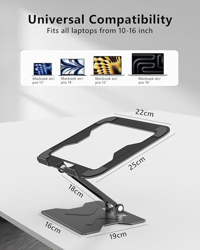 Ventilated matte black notebook stand for 16-inch — photo 4