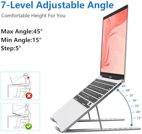 Silver Aluminum Foldable Riser 15.6 — photo 3