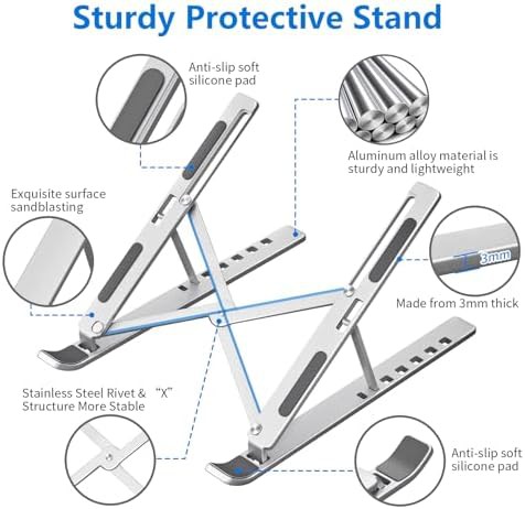 Silver Aluminum Foldable Riser 15.6 — photo 5
