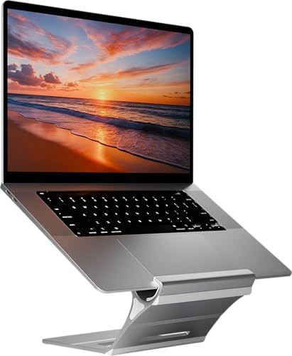 Floating design five device vertical stand grey