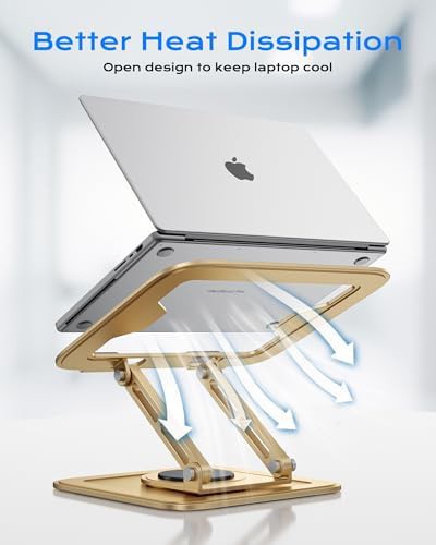 Gold foldable protable computer desk stand — photo 4
