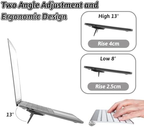 Invisible foldable travel laptop and keyboard riser — photo 3