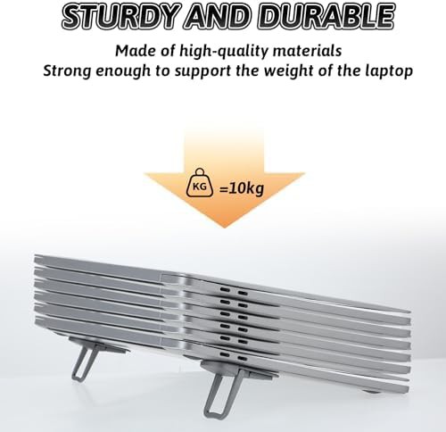 Invisible foldable travel laptop and keyboard riser — photo 5