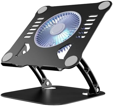 Black Laptop Cooling Stand with Speed Fan