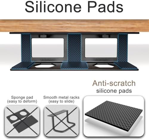 Under Desk Metal Mount Laptop Holder Tray — photo 4
