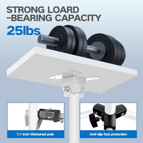 White Tripod Stand with Phone Holder — photo 4