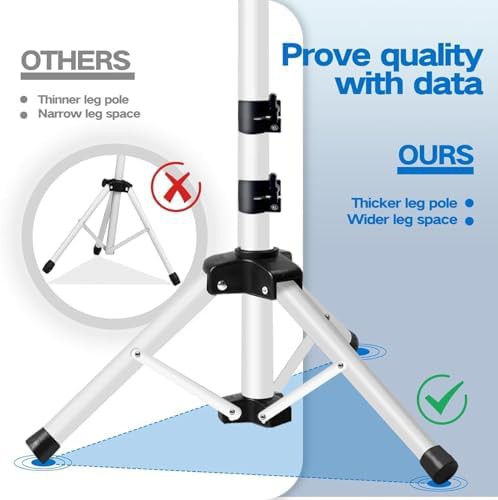 White Tripod Stand with Phone Holder — photo 5