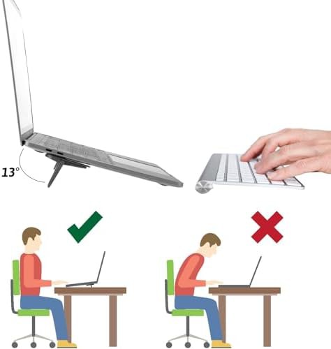 Mini adhesive zinc alloy keyboard riser — photo 5
