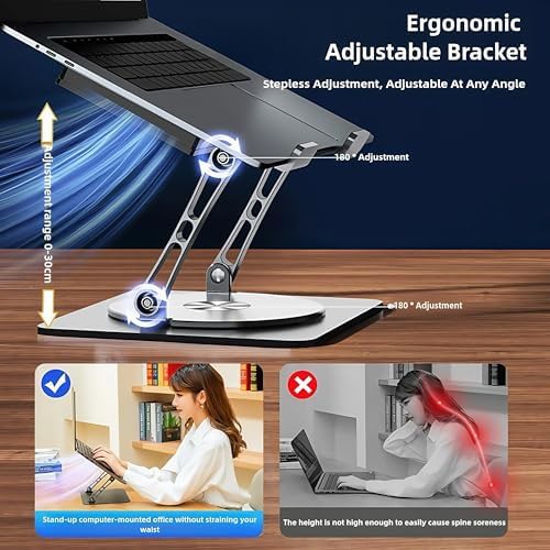Adjustable Gaming Stand with 360 Rotating Base — photo 4