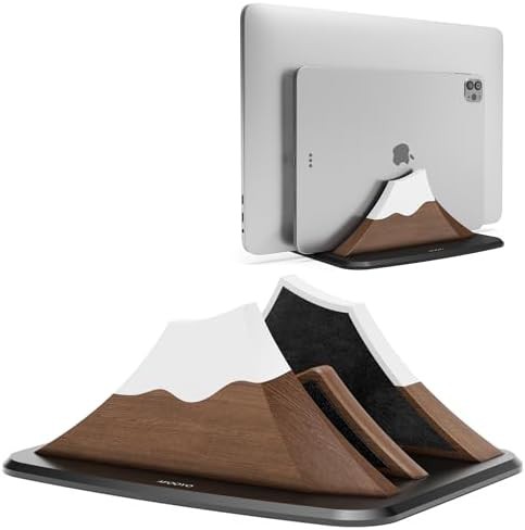 Dual Slot Walnut Peak Shaped Stand