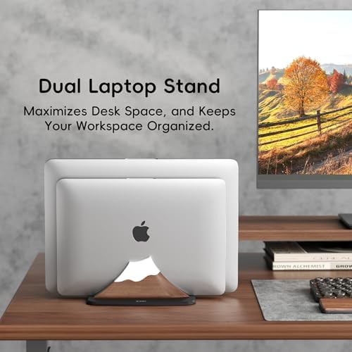 Dual Slot Walnut Peak Shaped Stand — photo 5