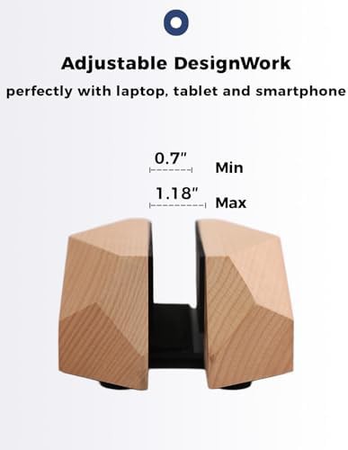 Wood vertical laptop desk dock — photo 4