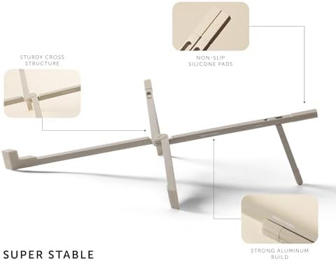 Ultra slim sandstone foldable laptop riser — photo 5
