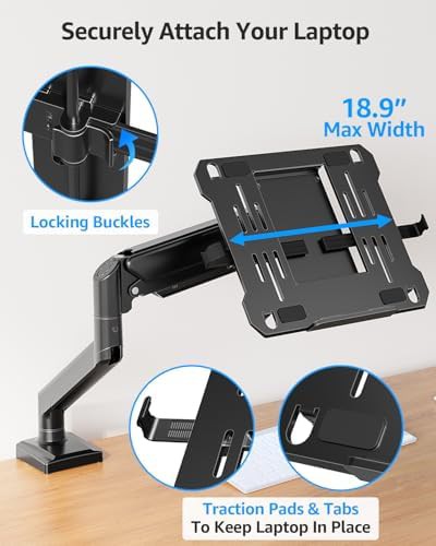 Adjustable Monitor and Laptop Arm with Clamp — photo 5