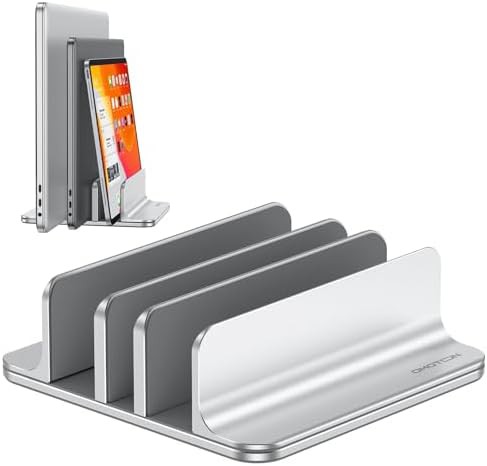 Three Slot Multiple Vertical Stand Silver