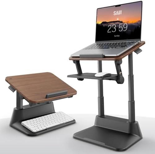 Standing Laptop Riser with Mouse Pad
