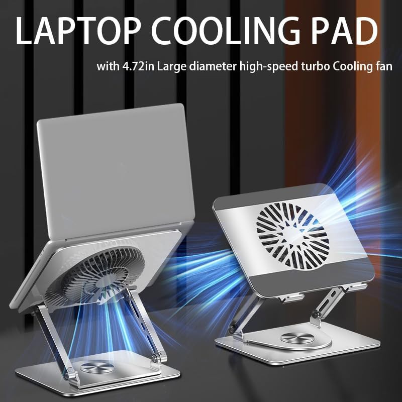 Rotating Dual Bar Stand with Cooling Fan — photo 3
