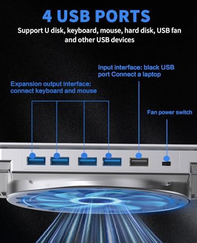 Silver cooling pad with USB hubs 16 — photo 3