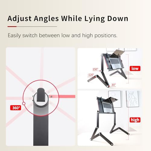 Black foldable laying down laptop desk — photo 4