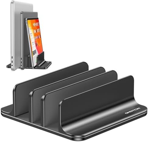 Three Slot Multiple Vertical Laptop Stand