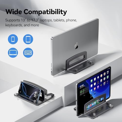 Vertical Aluminum Space Saving Laptop Stand — photo 3