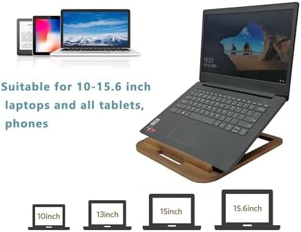 Foldable Wooden Laptop Stand with Six Gear Angles — photo 4