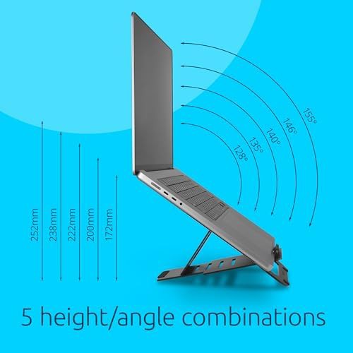 Black Ultra Slim Foldable Aluminum Stand — photo 3