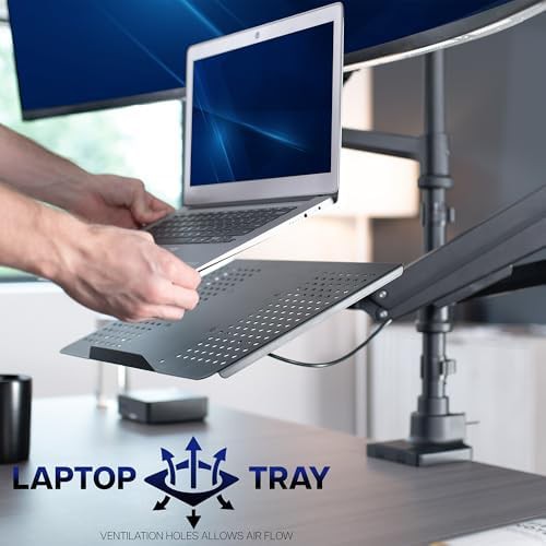 Pneumatic arm ultrawide laptop mount — photo 5