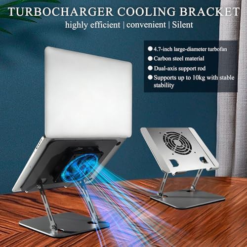 Laptop Riser with Active Cooling Fan — photo 3