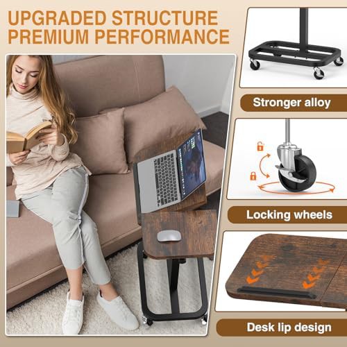 Portable rolling over bed laptop desk — photo 4