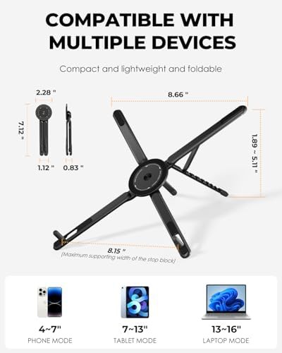Magnetic Three in One Adjustable Laptop Stand — photo 3